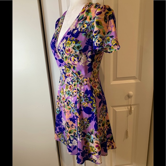 Charles Henry Faux Wrap Dress - Picture 4 of 6